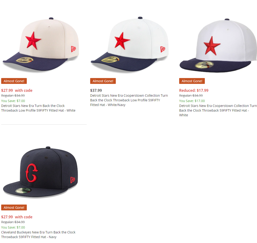 New Era Navy St. Louis Stars Cooperstown Collection Turn Back The Clock 59FIFTY Fitted Hat