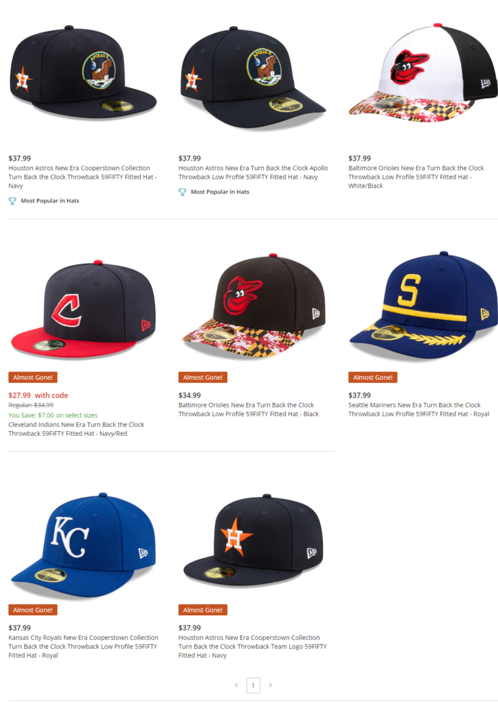 New Era MLB Turn Back the Clock, Throwback 59FIFTY Hat