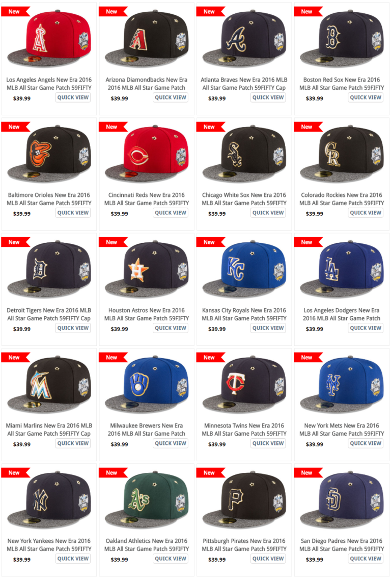 The MLB ALL STAR GAME definitive hat guide, every style, every team